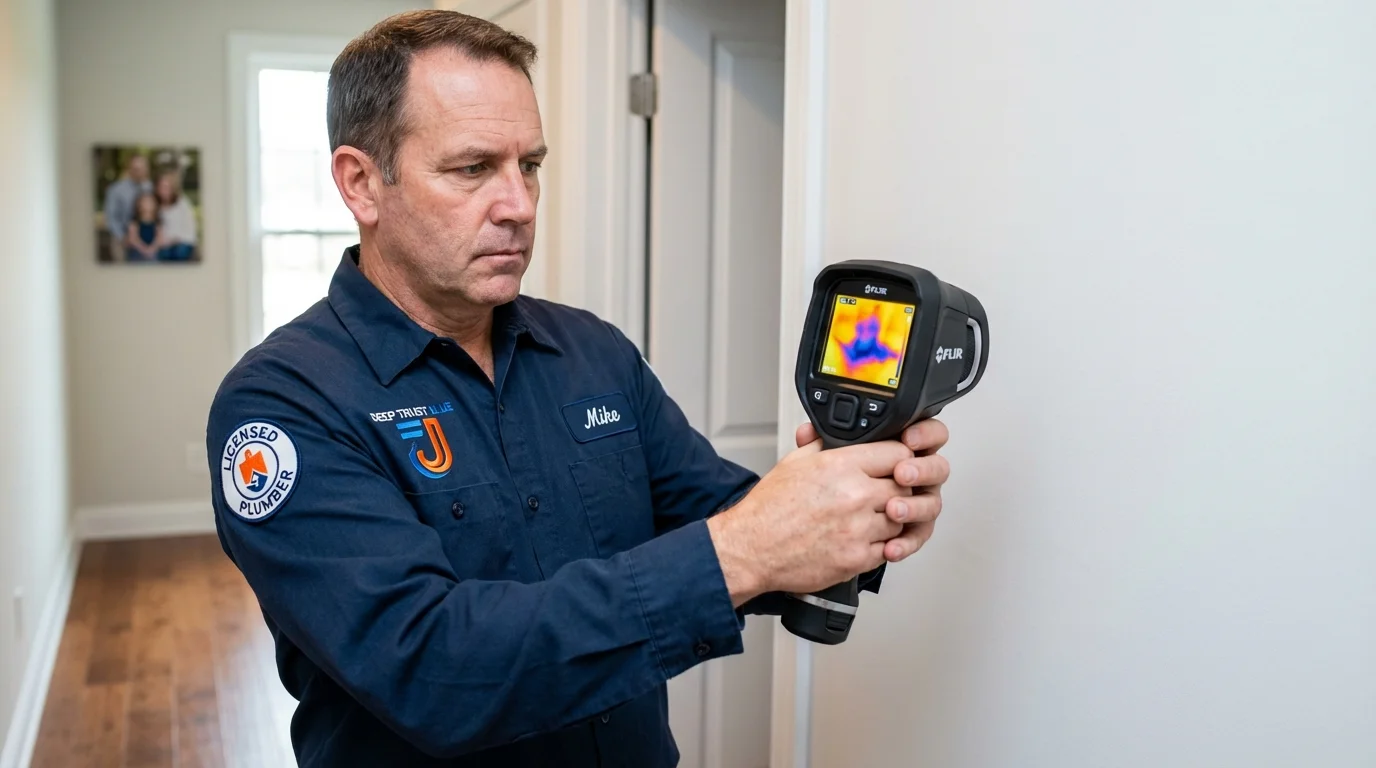 Thermal imaging leak detection by Johns Plumbing LLC in Thermopolis